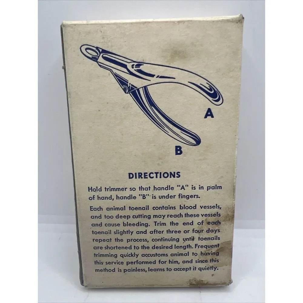 Vtg Twinco Nail Trimmer Made in USA No.‎ 400 Winsted Company Original Box